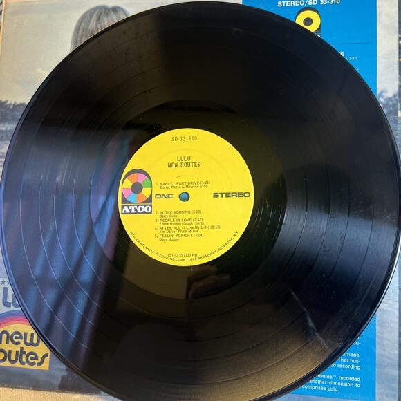 Lulu - New Routes, ATCO SD 33-310, 1970 Vinyl Lp ROCK/POP, VG+ Ultrasonic Clean! - Picture 5 of 9